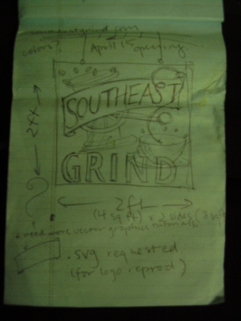 Southeast Grind (2009) - rough sketch